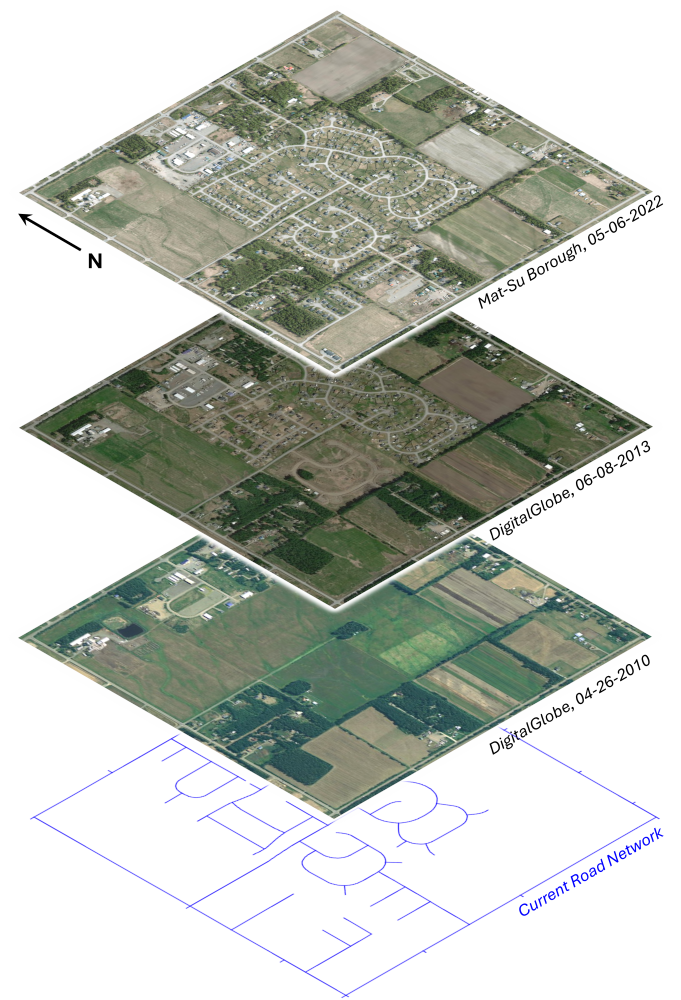 [Missing image: Timelapse aerial imagery]